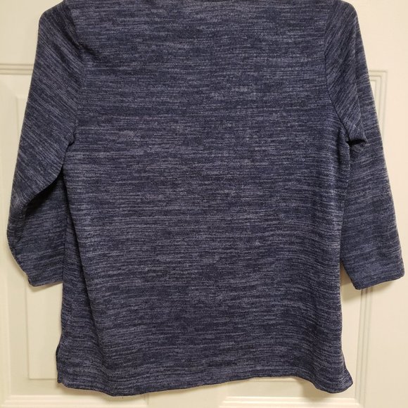 CROFT AND BARROW TOP LIGHT SWEATER SHIRT - 3/4 SLEEVE - WOMENS S - RN 157461 - Picture 4 of 5